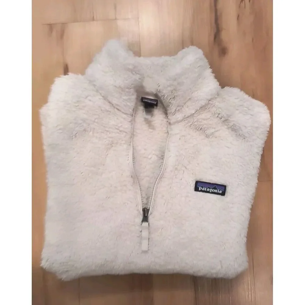 Patagonia Women's Los Gatos 1/4 Zip Pullover Fleece Birch White Size M Fall 2020 - Picture 4 of 7
